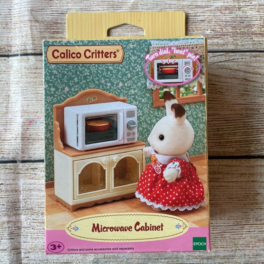 Calico critters microwave cabinets